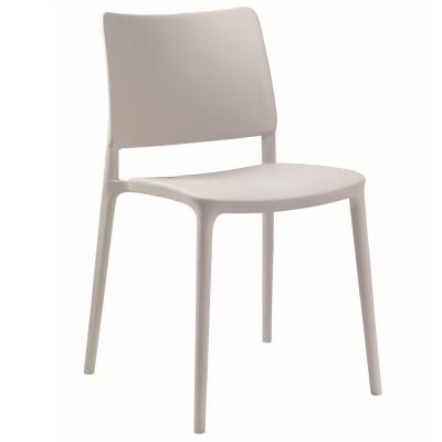 Joy Side Chair - Durable Polyropylene Seat - Stackable - Grey
