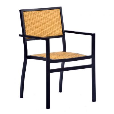 Oxford Rattan Arm Chair - Teak Look
