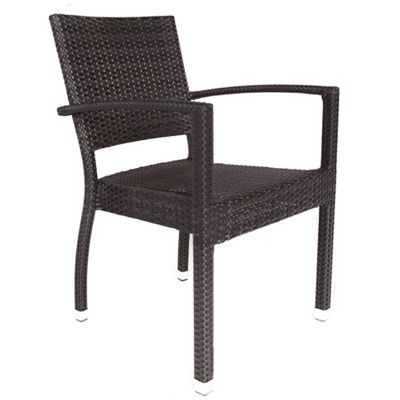 Ascot Arm Chair - Durable Win-Tech Flat Weave Rattan - Durable & Waterproof