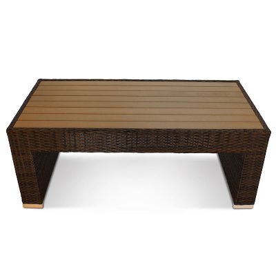 Classic Rattan Coffee Table - Plaswood Top