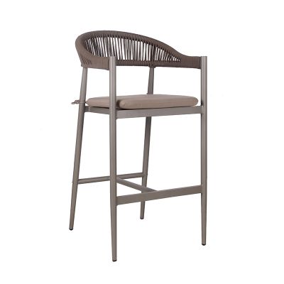 Rope Weave Bar Chair - Taupe