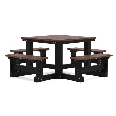Eco Hector 8 Seat Square Recycled Plastic Picnic Table 185cm