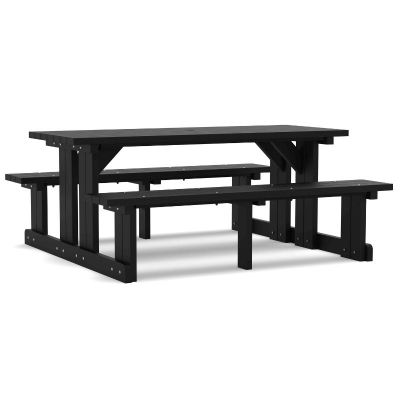 Eco Charlie Walk-In 8 Seat Recycled Plastic Picnic Table 180cm
