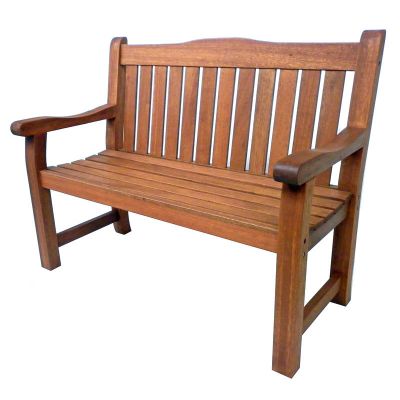 Boston Classic Bench 120cm - Straight Backed - Durable Hardwood Bench