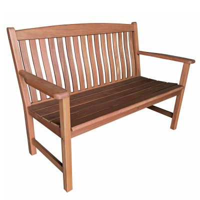 Boston Bench 130cm - Straight Backed - Durable Hardwood Bench