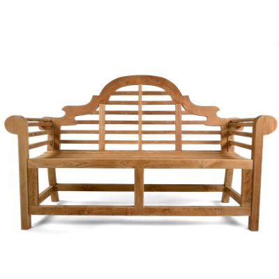 Lutyens Teak Bench - Grade A Teak Garden Seat - 165cm Length - 3 Person Classic Design