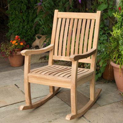 Premier Rocking Chair - Grade A Teak - High Quality Indoor / Outdoor Seat - Flat Packed