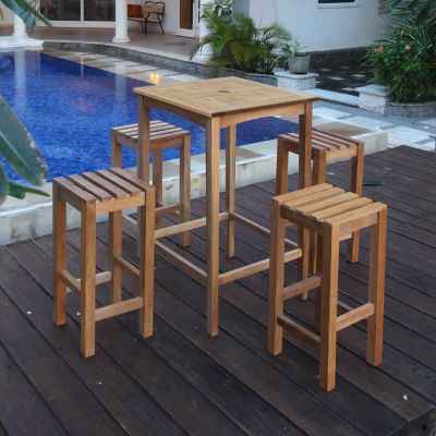 Warwick Grade A Teak High Bar Stool