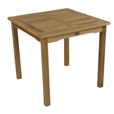 Teak Square Bistro Table x 80 x 80cm Grade A Teak - Flat Packed