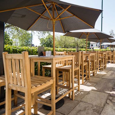 Warwick Square Bar Table - 70 x 70cm Grade A Teak - Flat Packed