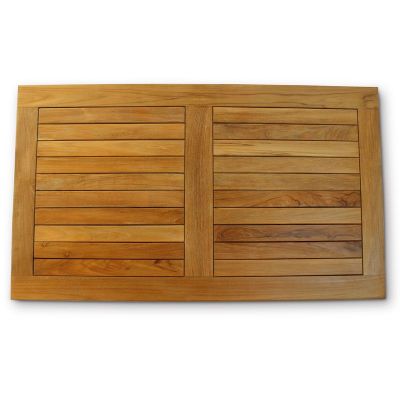 Teak Tabletop Rectangular - 130 x 70cm - Grade A Teak