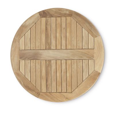 Teak Tabletop Round - 80cm Diameter - Grade A Teak