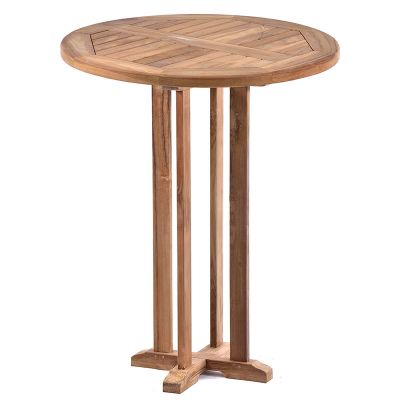 High Quality Teak 70cm Round Bar Table