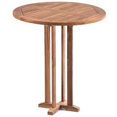 High Quality Teak 80cm Round Bar Table