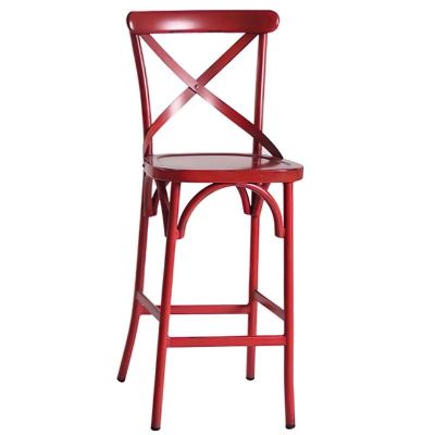 Chia Aluminium Bar Chair Vintage Red