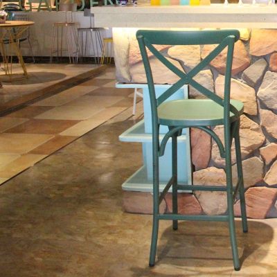 Chia Aluminium Bar Chair Vintage Blue