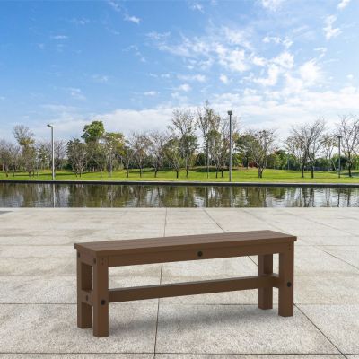 Eco Mika Recycled Plastic Backless Bench 120cm