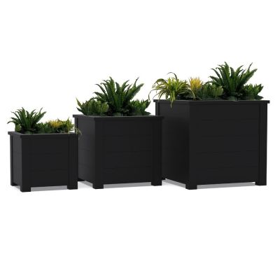 Eco Calvin Recycled Plastic Planter Small 52.5 x 52.5 x 50cm