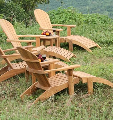 Teak Sunloungers